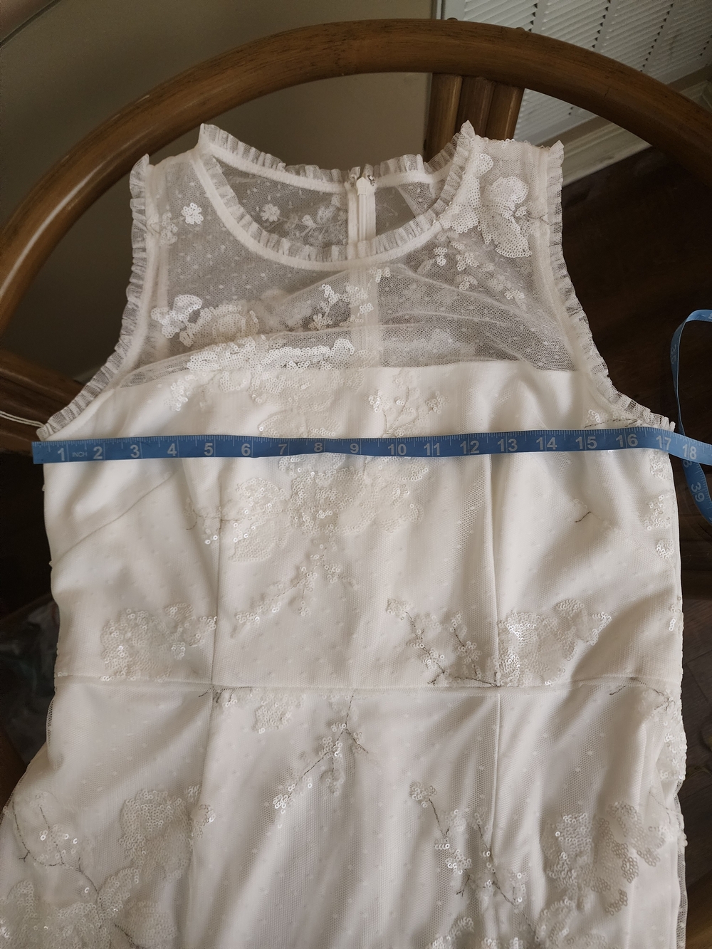 Summer Clearance Adrianna Papell Wedding Dress Size 12 - Picture 12 of 16